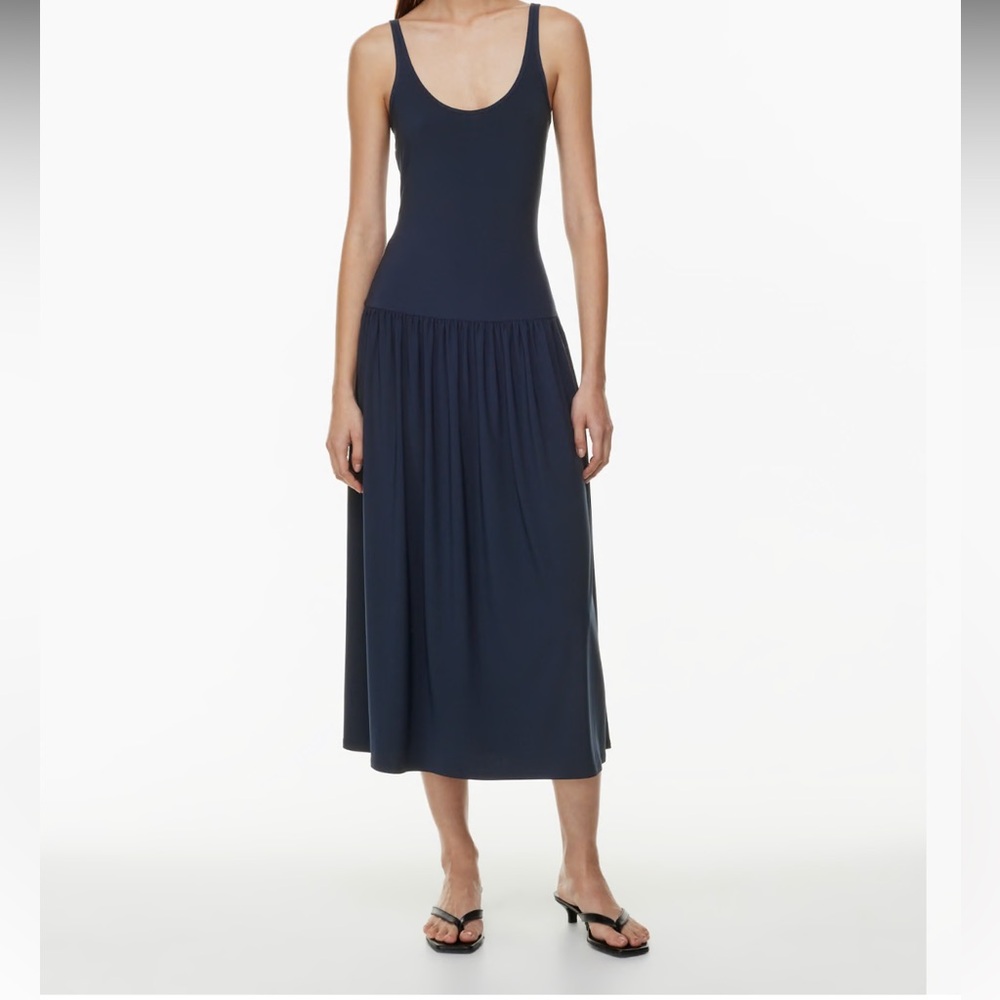 Orange Aritzia maxi dress